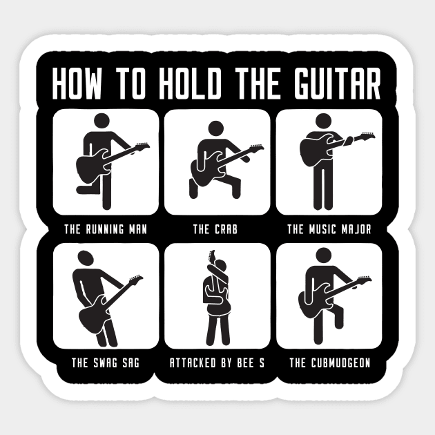 How To Hold The Guitar Sticker by fromherotozero